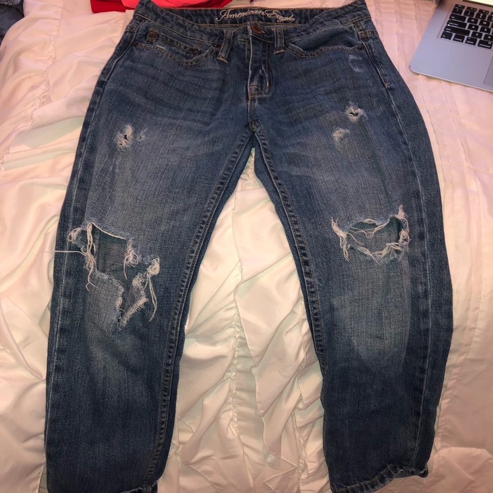 American eagle light washed jeans!